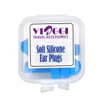 VIAGGI Soft Silicone Blue Ear Plugs (Set of 2)